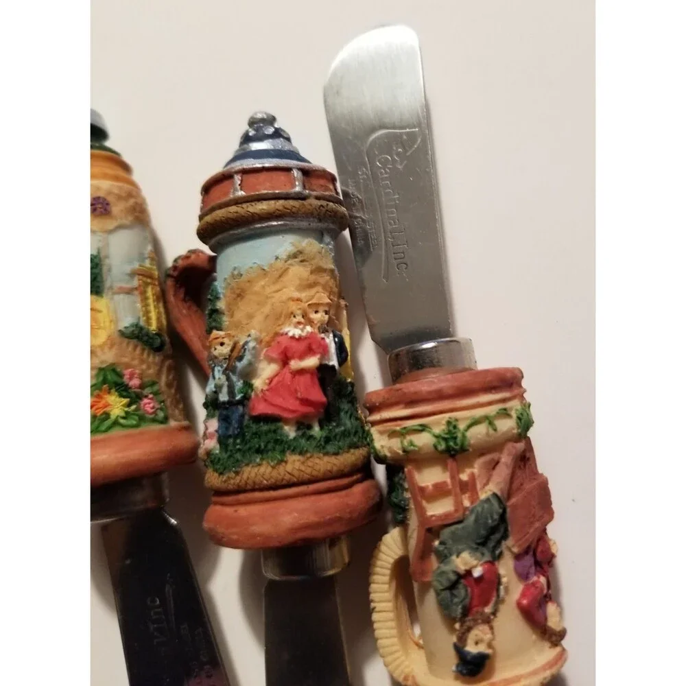Beer Stein Gourmet Spreaders by Spreadables Set of 4 Stainless Steel